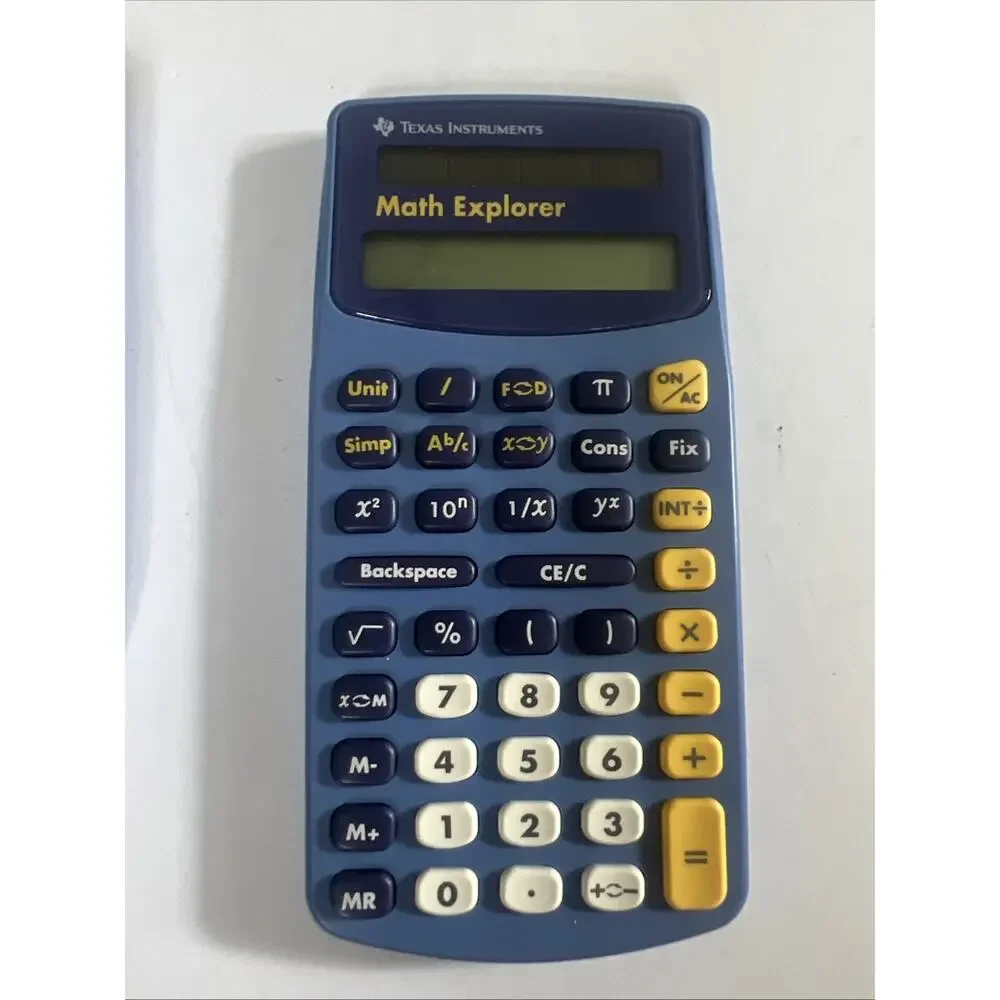 Texas Instruments Math Explorer Calculator W/ Cover Tested Works - Picture 4 of 4
